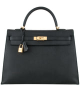 Kelly 35 Black Epsom Sellier GHW
