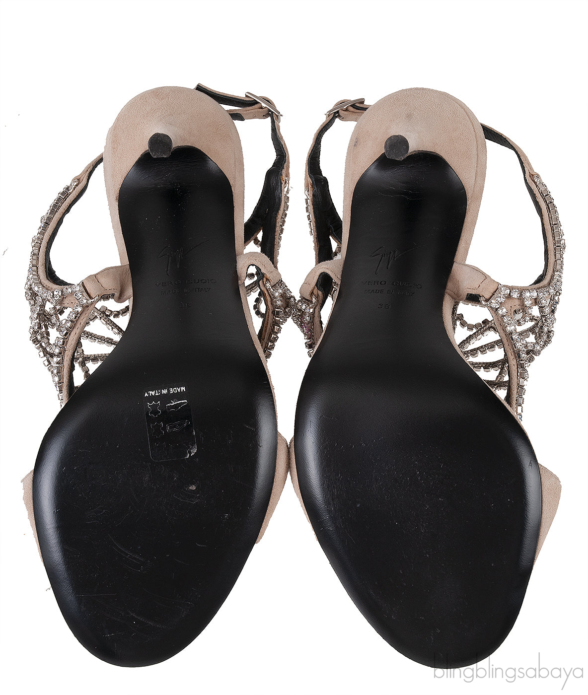 Spider Web Crystal Sandals