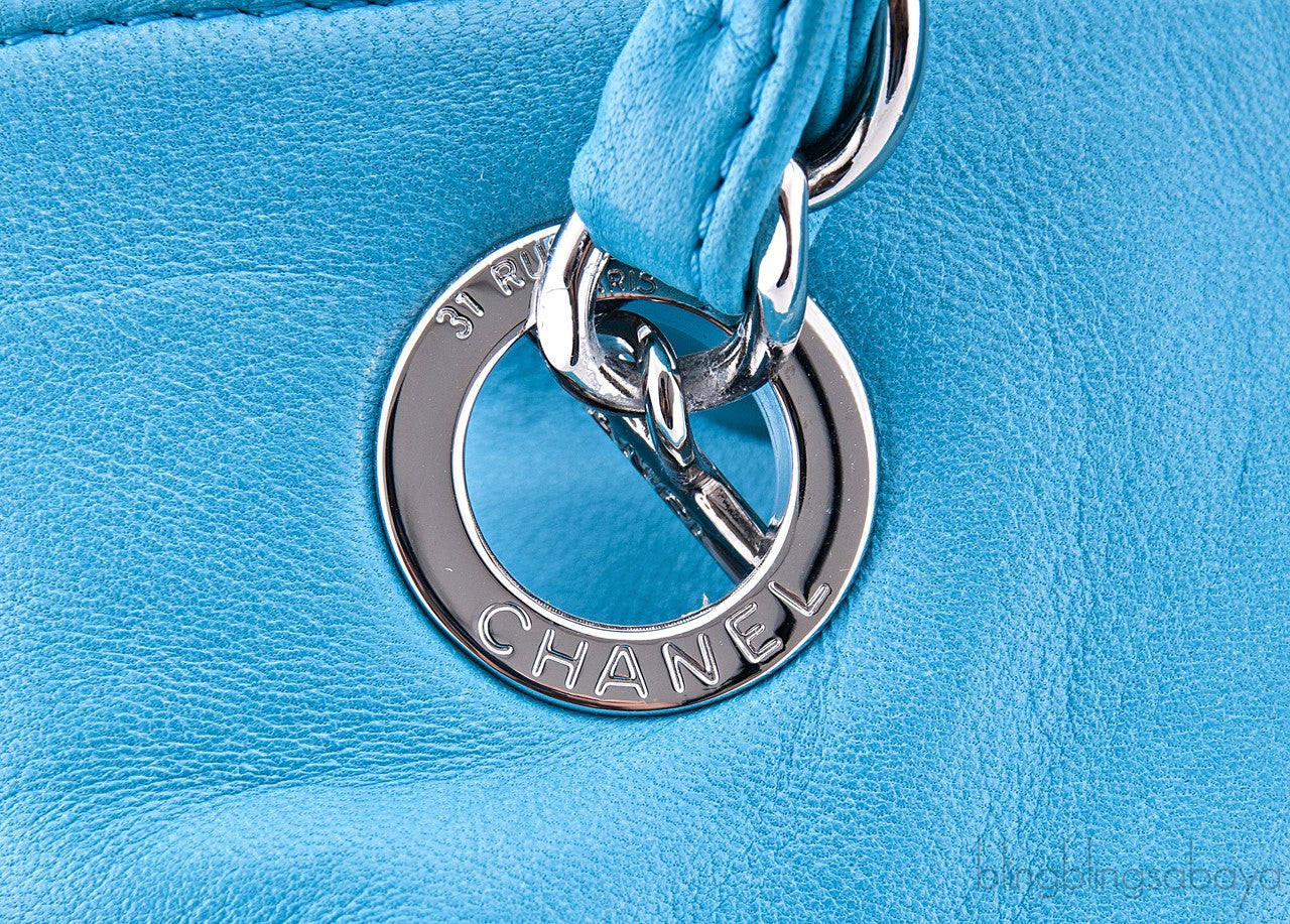 Disc Collection Turquoise Lambskin