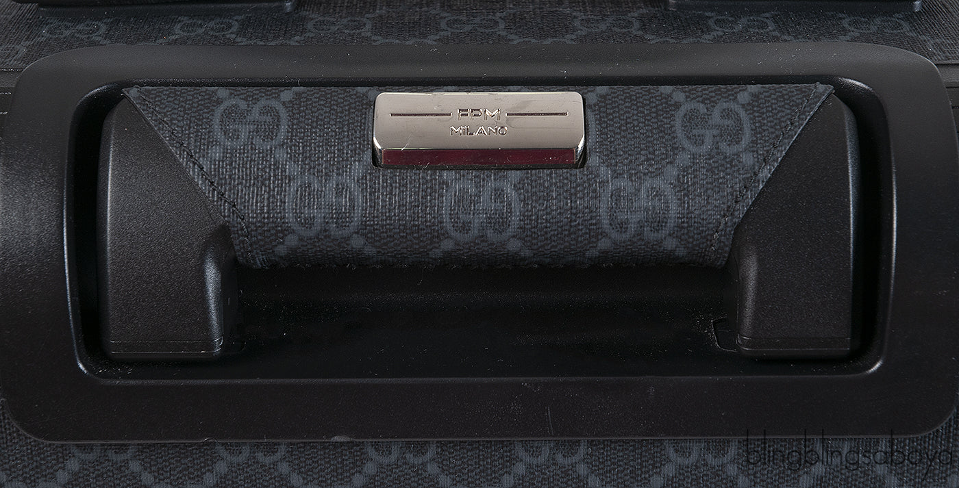 Gucci Black Supreme Porter Cabin Plus Trolley