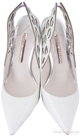 Angelo Cutout Leather Pumps