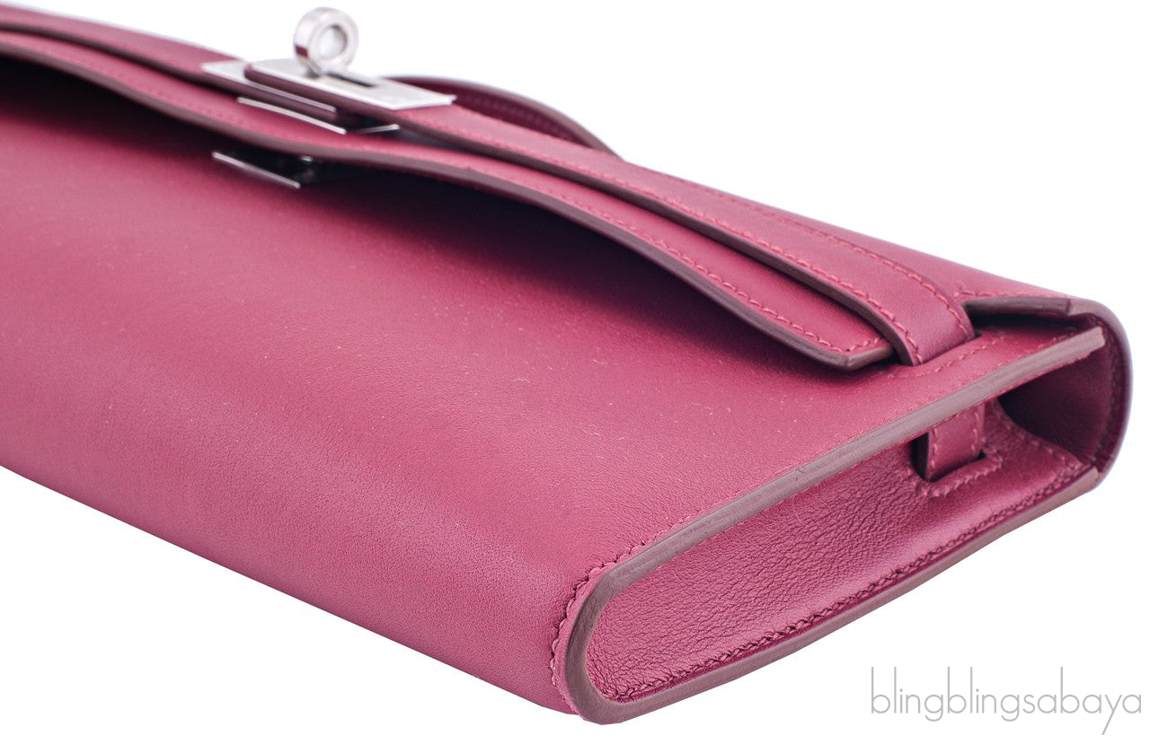 Kelly Cut Red Swift Clutch