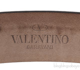 Valentino Garavani Old Pink V Buckle Belt