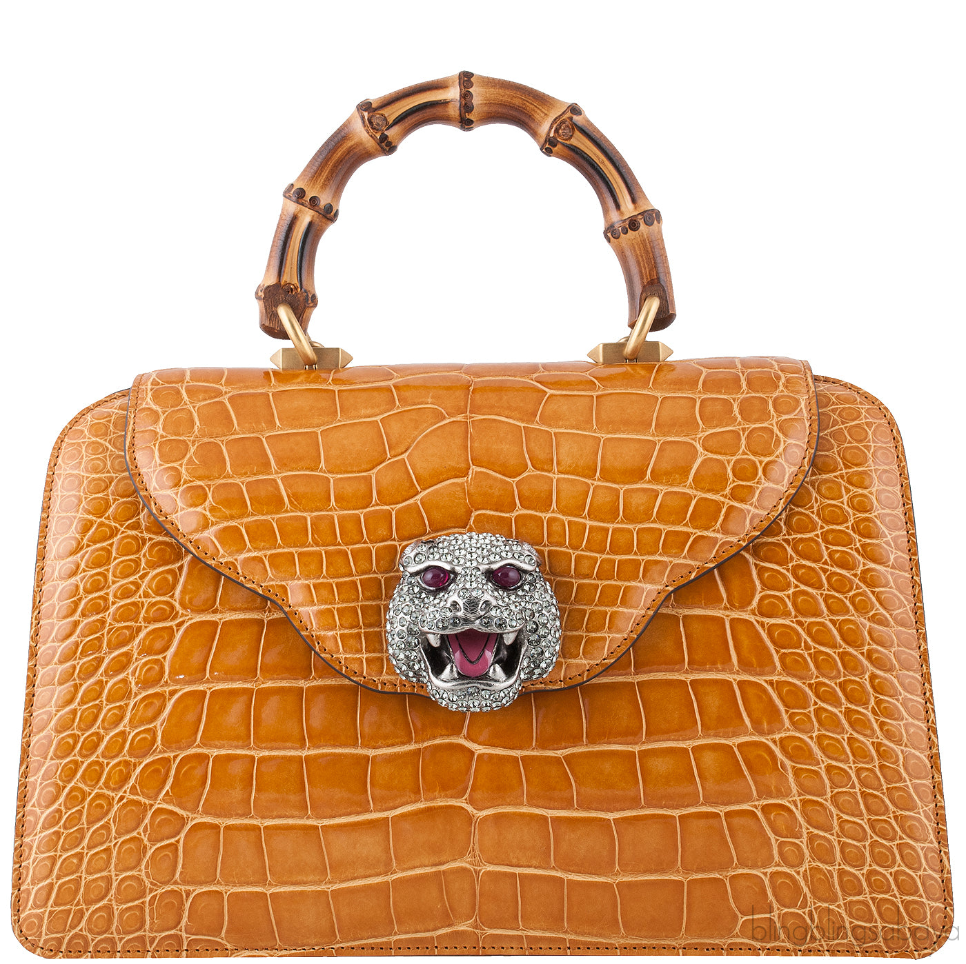 Thiara Brown Crocodile Hand Bag