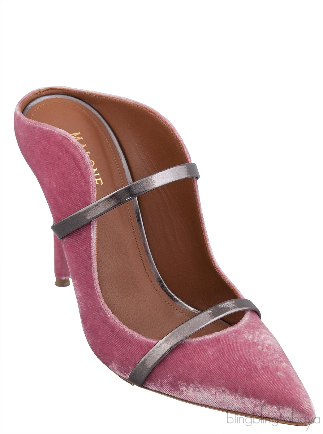 Maureen 100 Pink Velvet Heels