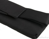 Satin Bow Black Evening Clutch