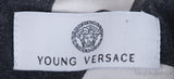 Young Versace Black Printed Kids Dress