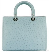 Lady Dior Ocean Blue Ostrich L.Ed