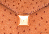 Vintage Medor Gold Ostrich Clutch