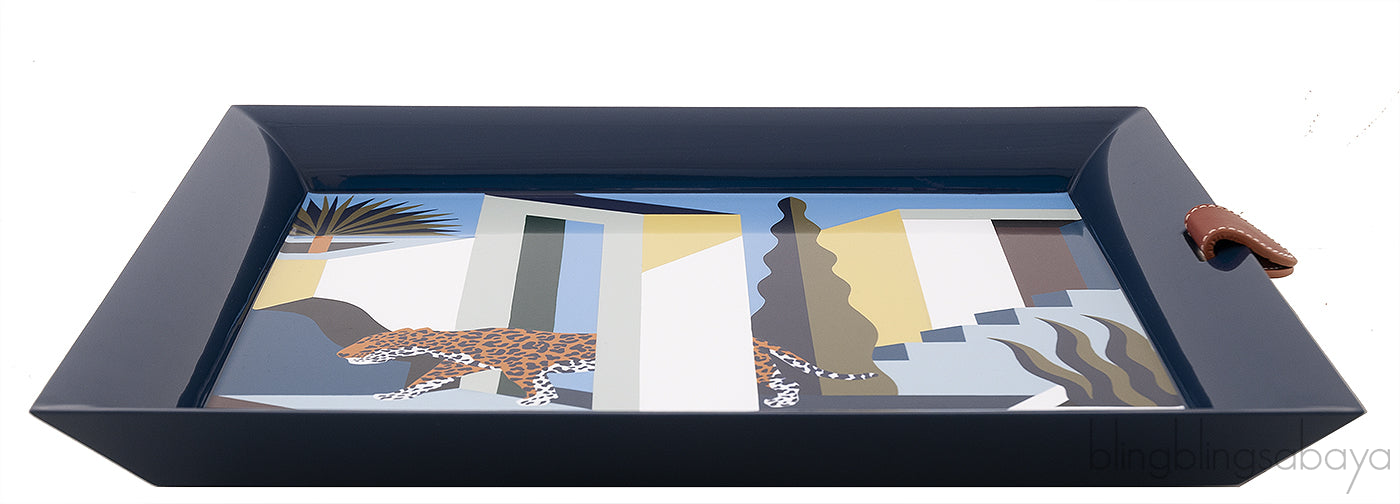 Atrium Jaguar dans un Jardin Mexicain Tray