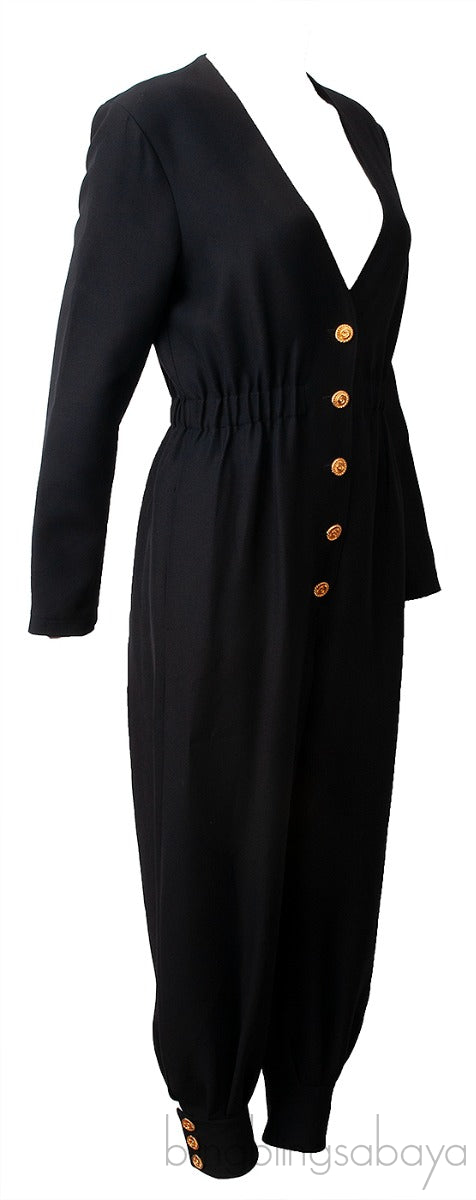 Black Longsleeve Jumpsuit