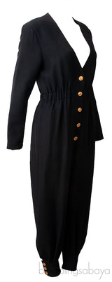 Black Longsleeve Jumpsuit