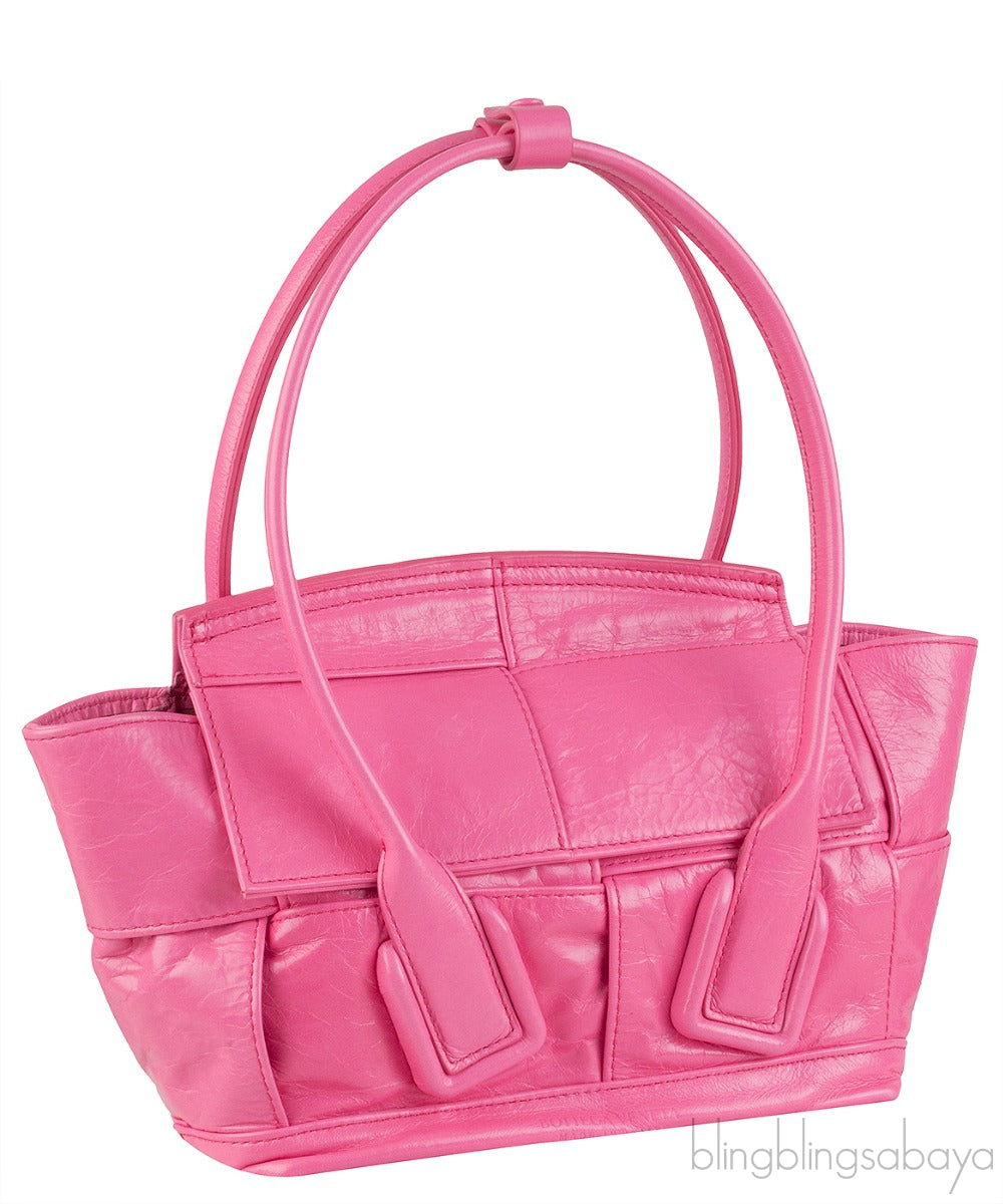 Pink Arco Mini Leather Tote