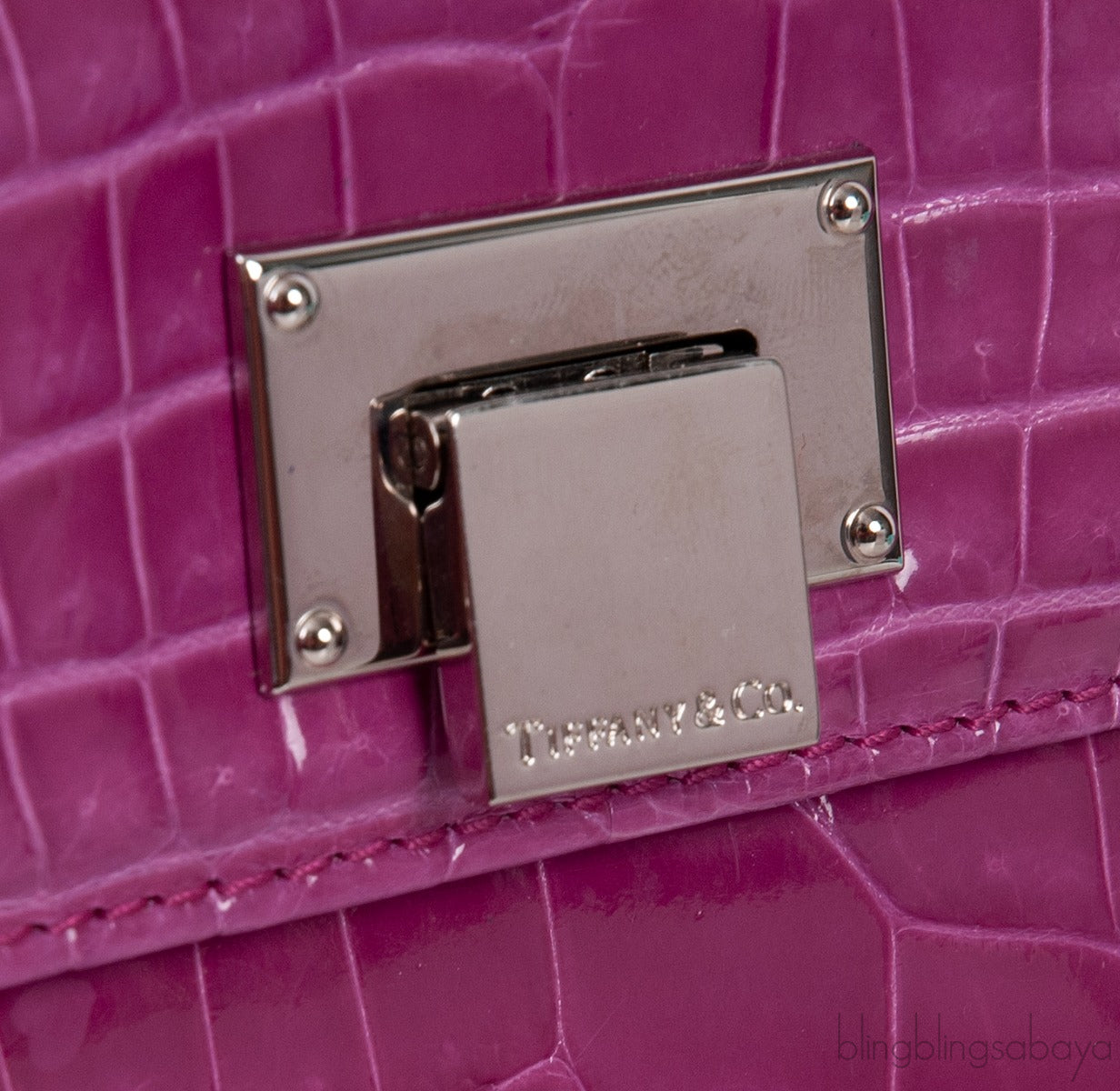 Tiffany & Co.Cornelia Purple Crocodile Lunch Box
