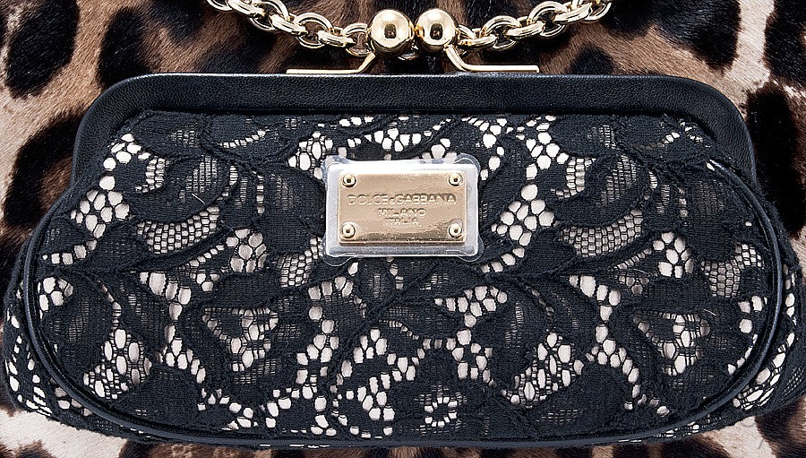Leopard Pony Hair Shoulder Bag