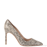 Manolo Blahnik BB Printed Suede Pump