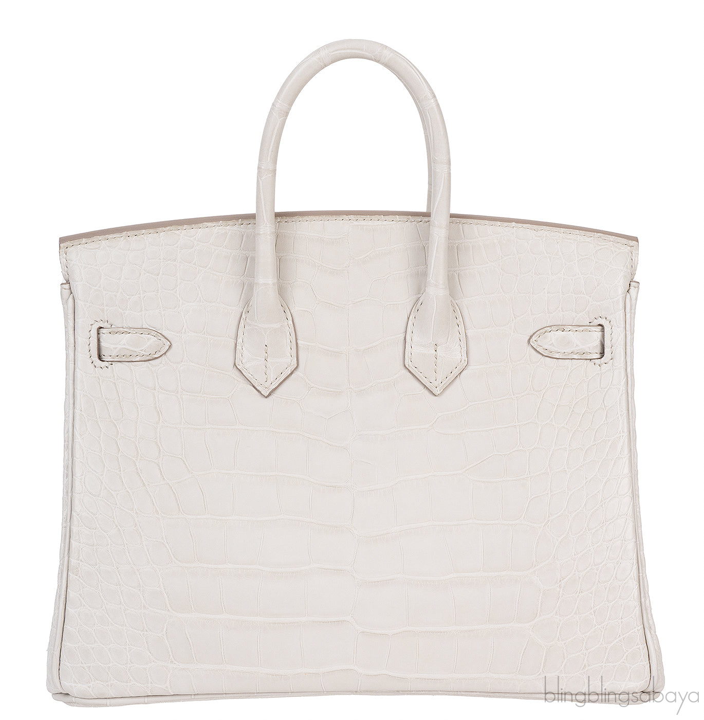 Hermes Birkin 25 Beton Matte Alligator Crocodile GHW