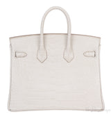 Hermes Birkin 25 Beton Matte Alligator Crocodile GHW