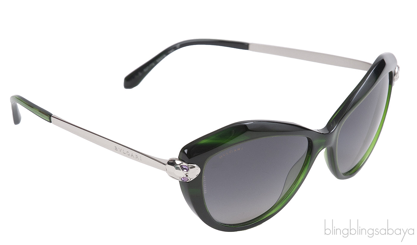 Bvlgari BV8186KB-827-T3 Polarized Green Sunglasses