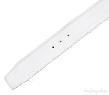 White Epsom \"H\" Reversible Belt