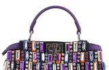 Peekaboo Mini Jeweled Satchel Bag