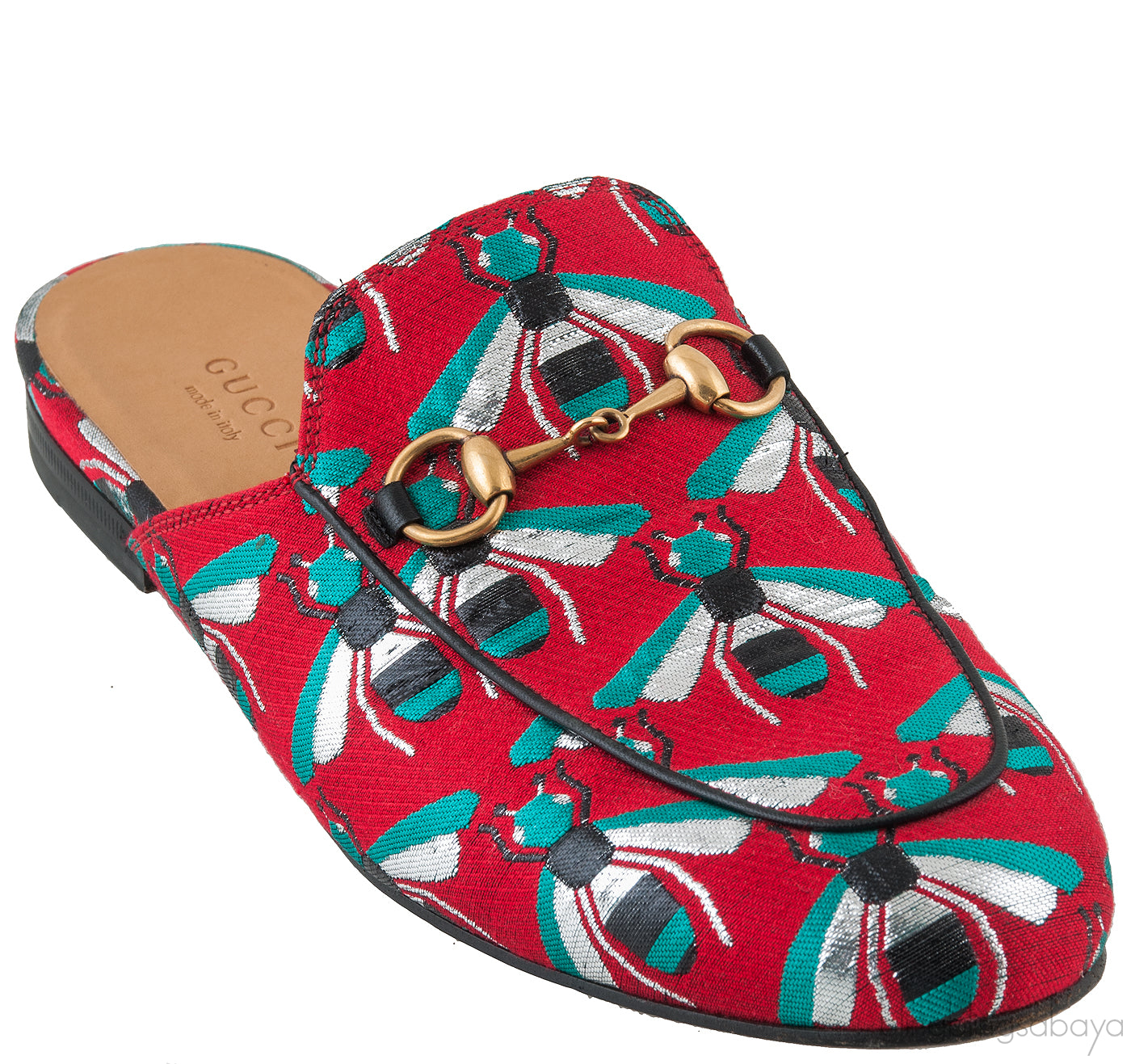 Bee Jacquard Princetown Sandals
