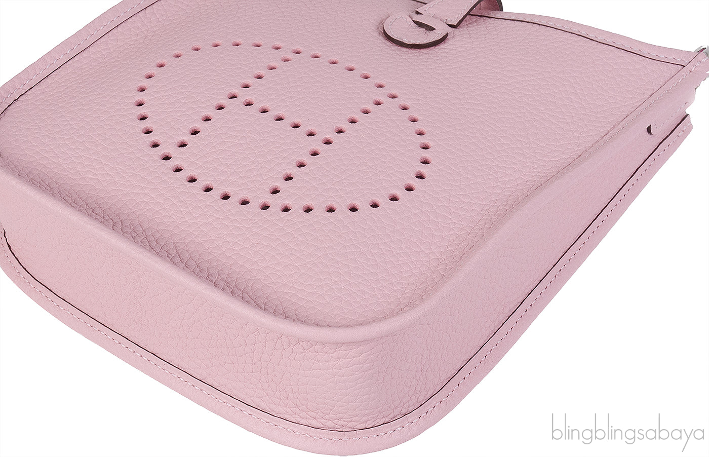 Hermès Mini Evelyne TPM 16 Rose Sakura Amazone Taurillon Clemence PHW