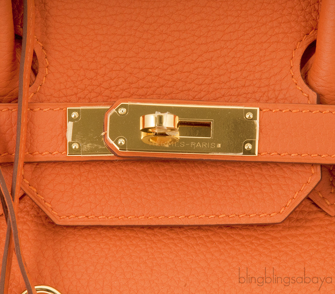 Birkin 35 Orange Togo GHW