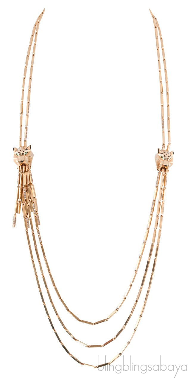 Panther Yellow Gold Diamond Nec.