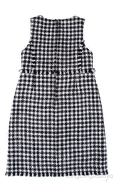 Houndstooth Pattern Kids Dress