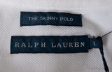 Ralph Lauren White Printed Skinny Polo Shirt