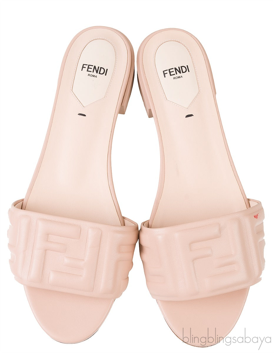 Embossed FF Motif Slip-on Sandals