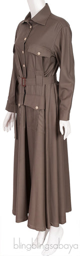 Felicity belted shirt dress