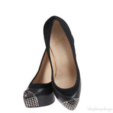 Christian Louboutin Maggie 140 Black Nappa & Pony Heels