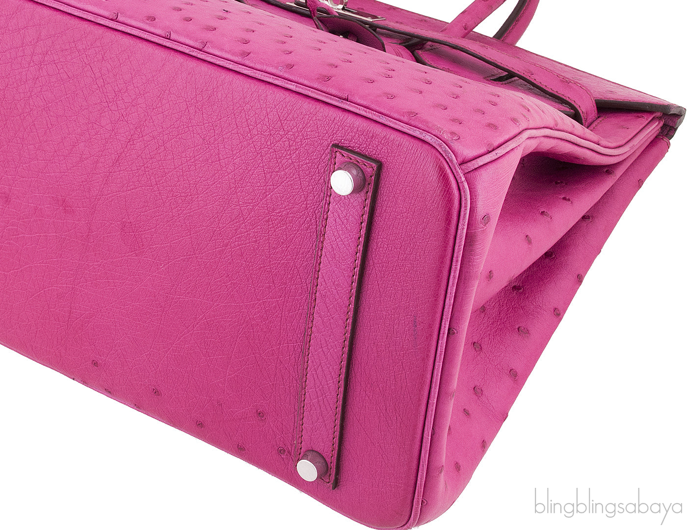 Birkin 35 Fuchsia Ostrich PHW