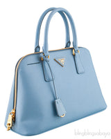 Light Blue Bowler Medium Bag