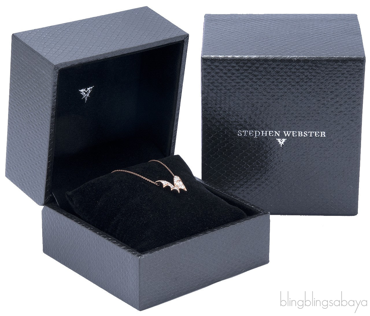 Mini Flutter Bat-Moth Pendant Neck.