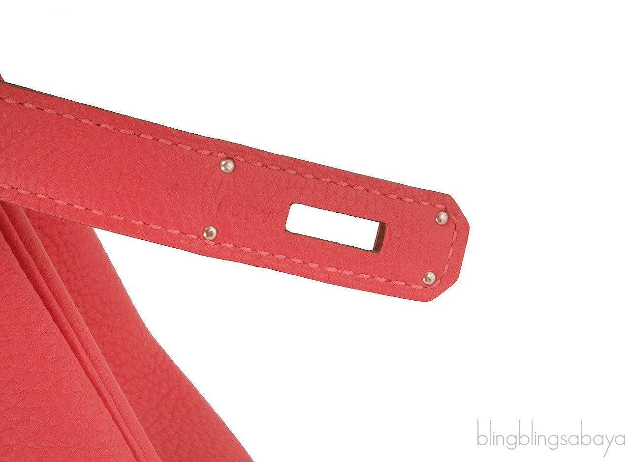 Birkin 30 Togo Rouge Pivoine PHW