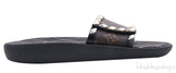 Brown Monogram Slide Sandals