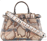 Multicolored Mini Peekaboo Studded Python