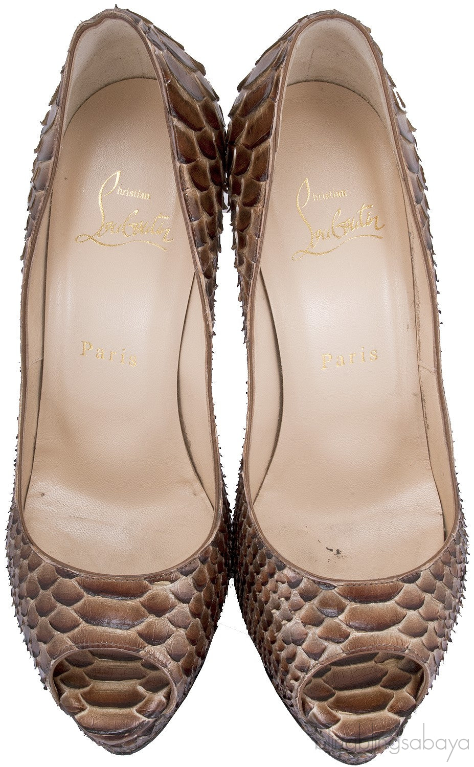 Lady Peep 150 Python Armure Pump