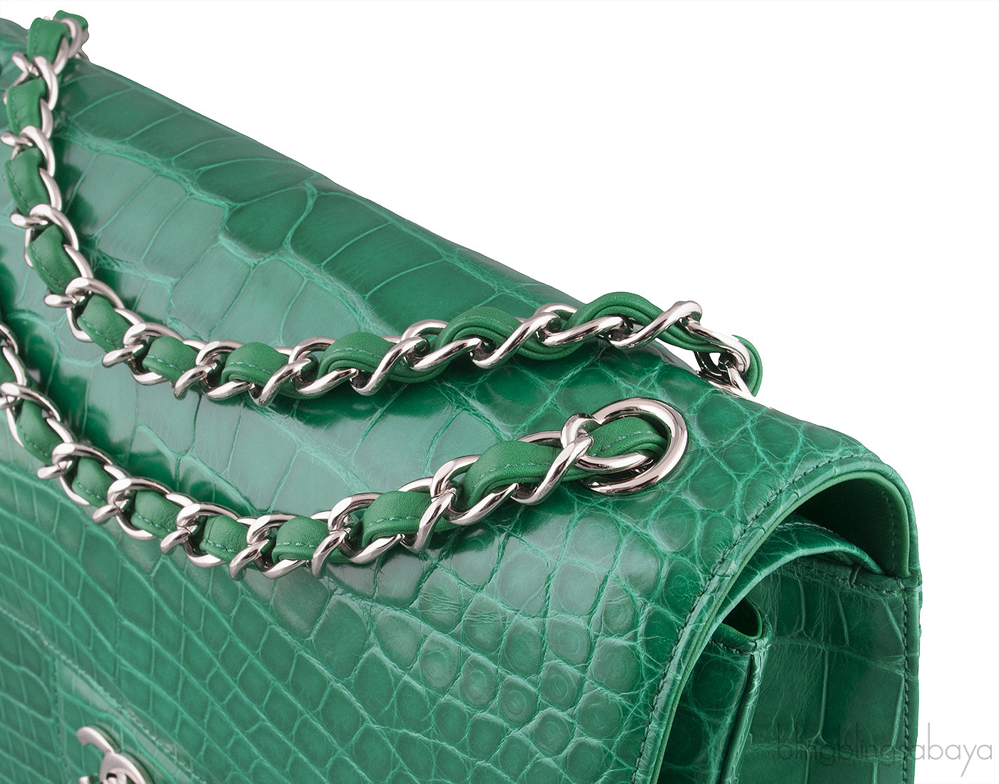 Classic Jumbo Emerald Green Crocodile
