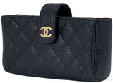 Black Quilted Phone Holder GHW