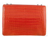 Orange Cornelia Lunch Box Crocodile Bag