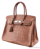 Birkin 30 Barenia Crocodile Bag