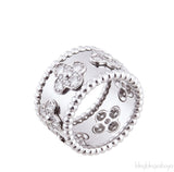 Perlée Clover Diamond Ring