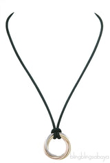 Tricolor Gold Trinity Pendant