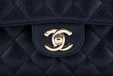 Classic CC Black Quilted Medium Flap