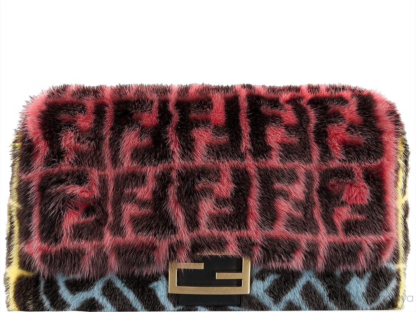 Baguette Multicolor Mink Fur