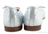 Silver Python Ballet Flat
